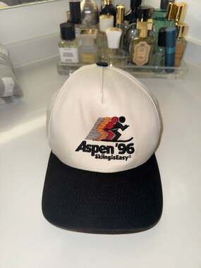 The "Aspen '96 Skipping is Easy" Vintage Style Snapback Hat